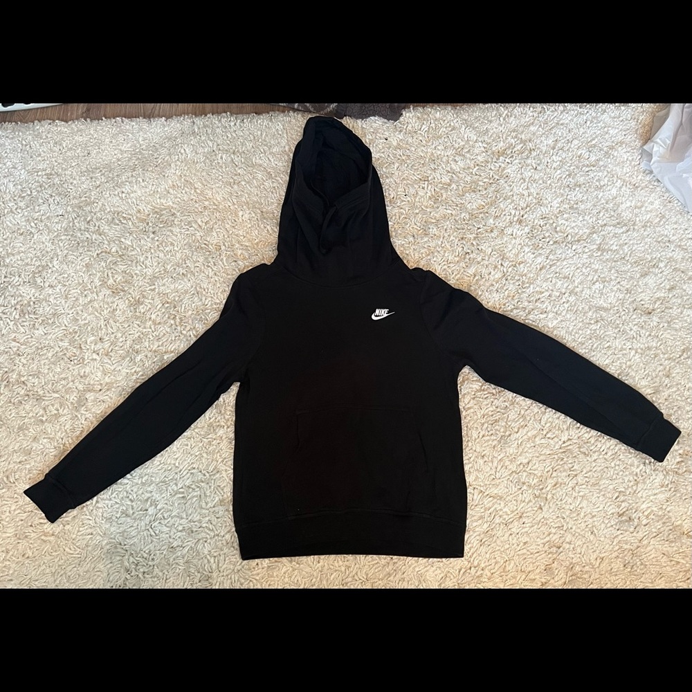 Black nike funnel neck hoodie